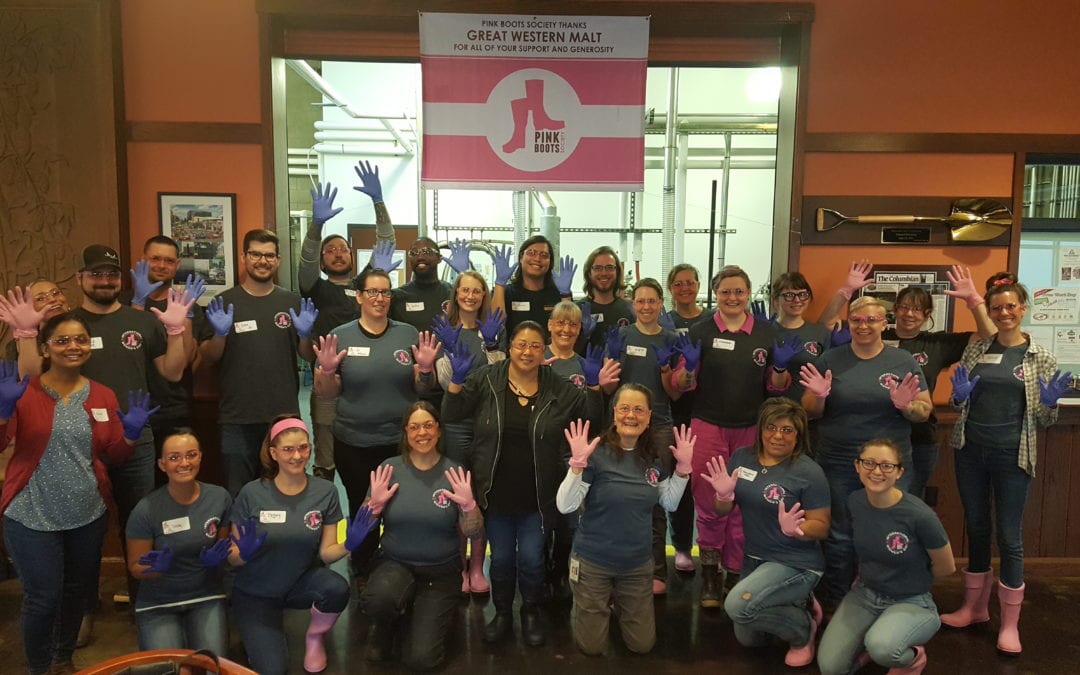 Great Western Malting hosts 6th Annual Pink Boots Society Collaboration Brew Day!