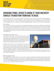 Picture of the GWM article: Growing Pains: When to know if your Brewery Should Transition from Bag to Bulk