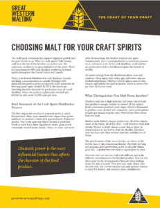 Choosing Malt for Your Craft Spirits Image