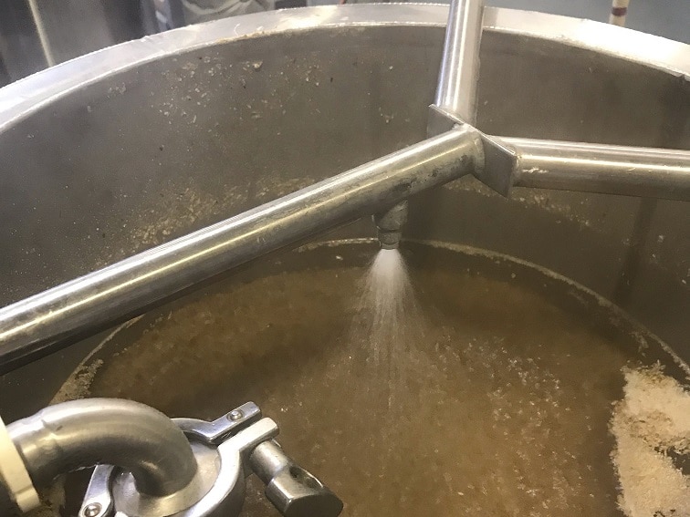 Mash Tun in Pilot Brewing System